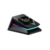 (店+)【rapoo 雷柏】Rapoo 雷柏 P5 PLUS 幻彩RGB 背光充電底座 磁吸觸點充電 支援資料傳輸 充電底座 滑鼠充電底座 充電座