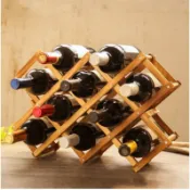 嬌嬌傢·原木葡萄酒架 紅酒架 擺件 家用酒瓶架子 酒櫃展示架