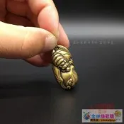 【金牌賣家滿額現折】熱賣實心銅蝙蝠佛手瓜福祿壽掛件黃銅美好寓意幸福吊墜鑰匙扣禮物