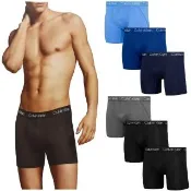 【CALVIN KLEIN】3件組 男彈性內褲 CK男內褲(彈性內褲 四角褲 合身內褲 貼身 男生內褲 男性內褲)