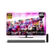 【Philips 飛利浦】65型4K OLED 120Hz Google TV智慧聯網顯示器(65OLED809)