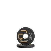 【BYZOOM FITNESS】橡膠重量槓片-黑2.5kg（2入）奧林匹克包膠槓片