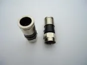 全銅擠壓式防水英制F頭，有線電視機頂盒接頭，標準75-5RG6線