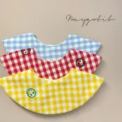 Maygo.bib.微笑刺繡大圓兜、手作圍兜、雙面兜、平安符袋、香火袋