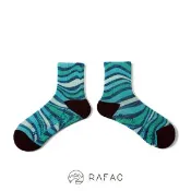 【MySport運動市集】【RAFAC】動動機能童襪 - 綠波浪