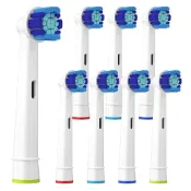 【比比昂】Voguish Oral-B 電動牙刷替換刷頭，8 個相容刷頭，適用於 Oral-B Braun Pro 7000、Pro 1000、3000、5000、8000 和 9600 型號。