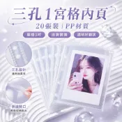 (店+)3寸1宮格 20張 卡冊内頁 追星應援 愛豆小卡 偶像周邊 拍立得相冊內頁 卡頁 高清透明內頁 PP內頁 小卡收納