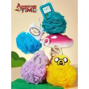 【阿柴選物店】現貨免運 正版授權 探險活寶Adventure Time 卡通圖案造型沐浴球 起泡球 洗澡浴花 泡泡浴海棉