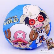航海王 One Piece 電影版 GOLD 魯夫 喬巴 圓枕 35公分 抱枕 午安枕 靠枕 海賊王