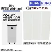 【PChome 24h購物】適用惠而浦Whirlpool WDEE101W 一級能效10公升空氣清淨除濕機HEPA濾網濾芯 R99N