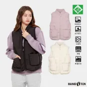 【Hang Ten】女裝-恆溫多功能-無縫石墨烯保暖羽絨TEFLON防污防潑水立領背心(多色選)