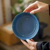 全球選品1館 生活百貨 寶石藍灑金花邊壺承陶瓷幹泡盤家用茶壺托盤茶點盤子果盤茶道配件