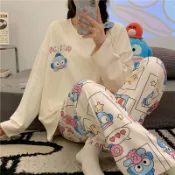 🌟小企鵝2025小丑魚睡衣女春秋季套頭長袖長褲韓版甜美卡通寬鬆女士家居服