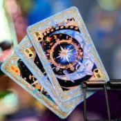 🔮桃園出貨🔮 54張星辰 迷你 撲剋牌 複古 撲克 卡牌 撲克牌 德州撲克牌 撲克牌 收藏 紙撲克牌 塔羅 桌遊紙牌