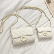 皮革包｜現貨秒出✔質感小香風菱格包 三色 鍊條包 隨身小包 女生包包 小香包 肩背包