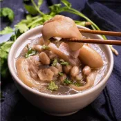 (店+)藥膳花生豬腳湯 500g/包 | 解凍後加熱 即可食用【大江生鮮】