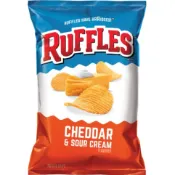 《Ruffles》洋芋片-起士口味(184.2g/包)【Frito-Lay】