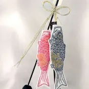 Pinkoi 代購 - 【五月人形】鯉魚旗 木版手染 桌面擺飾 ver.2