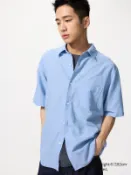 【UNIQLO】男裝/男女適穿​ 棉麻襯衫(短袖) 482502
