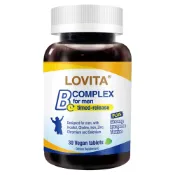 LOVITA愛維他 男性新型緩釋美妍活力B群(30顆素食錠)(綜合B群 鋅 牛磺酸 茄紅素 人參)