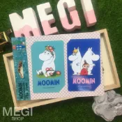 嚕嚕米 Moomin【票卡貼紙】藍底嚕嚕米 可兒 小不點 悠遊卡 一卡通 icash 貼紙 不殘膠 卡片貼紙