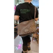 Louis Vuitton路易威登Damier Ebene Brooklyn郵差包棋盤格紋側背包肩背包二手商品