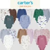 ［現貨］秋冬新款 美國Carter’s Just One You幼童幼兒長袖包屁衣3件組男童連身衣套裝組合