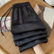 全球選品1館 生活百貨 秋裝休閒寬褲女夏季新款緞面冰絲涼涼褲醋酸直筒褲女