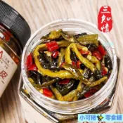 XKZ-【三知情系列】湖南脆爽黃瓜皮腌黃瓜泡菜下飯菜 香辣豆腐 瓶裝脆嫩小黃瓜木瓜絲貢菜雙椒梅菜干 拌飯醬