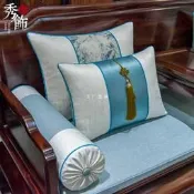 【熱賣】A7Lj7y中式紅木沙發坐墊中國風座墊定 制古典乳膠墊飄窗墊羅漢床