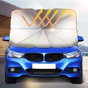 【威力鯨車神】汽車防曬遮陽傘-經濟型小號(汽車隔熱遮陽板)