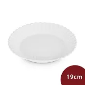 Le Creuset 花瓣系列 雛菊花瓣盤 點心盤 盛菜盤 19cm 棉花白