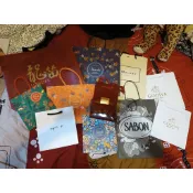 全新 專櫃 紙袋 聖誕限定 Agnes b/Sabon/SK2/Venchi/Godiva/Jo Malone/龍笛