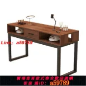 曜品匯 【店長推薦 品牌好貨】升級夾燈孔美式復古美甲桌單雙人簡約美甲臺美甲桌經濟型特價包郵