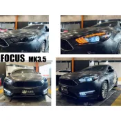小亞車燈＊全新 福特 FOCUS MK3.5 2015 2016 2017 類野馬 R8 魚眼 大燈 跑馬方向燈