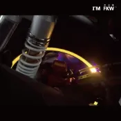 反光屋FKW 璀璨黃 1車份 璀璨黃 夜光輪框貼紙 發光貼紙 光輪光環適用 紫外光燈使用 NAS 月影