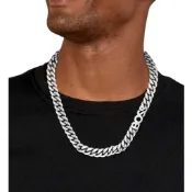 【台灣現貨】BOSS Kassy 銀色扁平鍊項鍊 不鏽鋼Logo中性百搭飾品 1580441 R