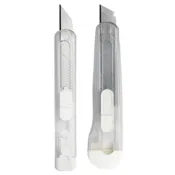 (店+)無印風透明美工刀 (美工刀 小刀 剪刀 無印風 開箱刀 便攜式小刀 裁切 拆包裹 辦公文具 美工)