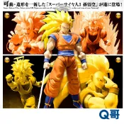 BANDAI 萬代 代理版 S.H.F 七龍珠 超級賽亞人 3 孫悟空 可動 完成品 人偶 公仔 SHF 模型 Q哥