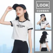 Angel Baby 台灣出貨 女童短袖 小孩衣服女 大童衣服女 韓國童裝 兒童上衣 小朋友衣服 兒童短袖 大童女裝