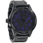 NIXON The 51-30超越潛能運動腕錶-鋼帶-紫-NXA057714