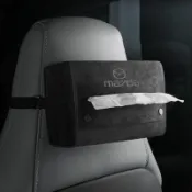 安馭精選🔥汽車紙巾盒 面紙盒 適用於MAZDA 馬自達車載紙巾盒抽紙盒翻毛皮車內掛式紙巾套紙巾包扶手箱適用於MAZDA