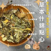 【快速出貨】草本什錦點心 牧草零食 兔子零食 龍貓零食 小寵零食 兔子點心 乾草點心 乾燥蔬菜 天然蔬菜 龍貓 天竺鼠