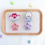 ✨M.E.studio✨ 妙妙貓 柴郡貓 牡蠣寶寶 愛麗絲 證件夾 識別證 伸縮扣 伸縮繩 易拉扣 悠遊卡套 護士夾