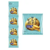 【江戶物語】(日本境內版) 湖池屋 PURE洋芋片 4連包 心地厚切薯片 岩鹽味 鄂霍次克海鹽 厚切洋芋片 日本進口