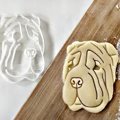 沙皮狗餅乾壓模，狗狗肖像壓模 3D 列印