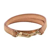【Louis Vuitton 路易威登】J00142 原色植鞣牛皮金釦背帶(展示品-棕色)