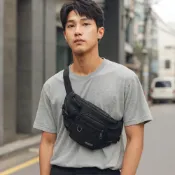 (店+)【SPYWALK】 防撥水大容量多口袋腰包 胸包 外送包 重機包 男生胸腰包 9812 MR.tide