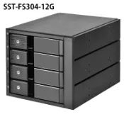 米特3C數位 【享最高折300】SilverStone 銀欣 FS304-12G 5.25吋至3.5吋SAS/SATA硬碟抽取盒/SST-FS304-12G