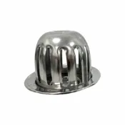 (店+)【蝴蝶衛浴】304圓形中屋 9.9X9.9CM 1.5吋-無ST網304不鏽鋼屋上落水頭.屋頂.中屋.樓頂落水頭.圓形
